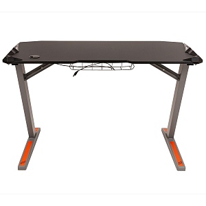 Стол компьютерный SKILLL CTG-003 120X60, Серая рама/черная столешница 